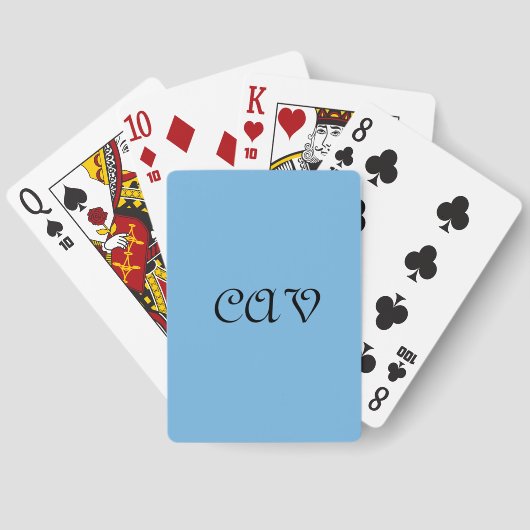 コーンフラワーブルー トランプ (裏面)