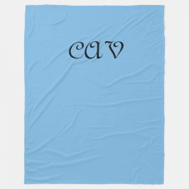 コーンフラワーブルー フリースブランケット