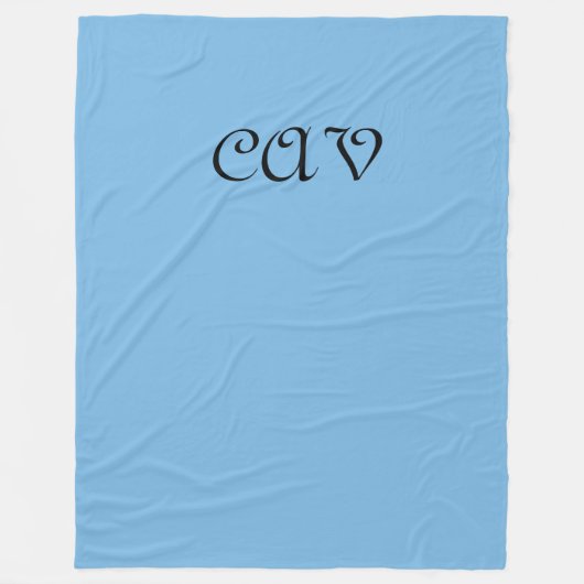 コーンフラワーブルー フリースブランケット (正面)
