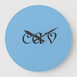 コーンフラワーブルー ラージ壁時計