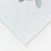 コーンフラワーホワイトローズオールオーバープリントタンクトップ フリースブランケット (角)