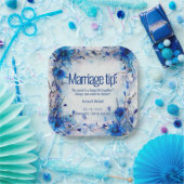 💍コーンフラワーユーモアのあるとラベンダーエレガンス ペーパープレート (パーティー)