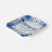 💍コーンフラワーユーモアのあるとラベンダーエレガンス ペーパープレート (傾斜あり)