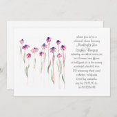 コーンフラワーリハーサルディナー水彩招待状 招待状 (正面/裏面)