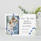 コーンフラワーワイルドフラワーブルーフローラ写真 セーブザデート (スタンド正面)