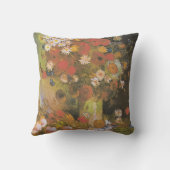 コーンフラワー付き花瓶&ポピー、牡丹&キサンク クッション (裏面)