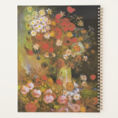 コーンフラワー付き花瓶&ポピー、牡丹&キサンク プランナー手帳 (裏面)