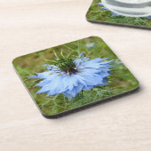 コーンフラワー懸命プラスティックコースター コースター (左側)