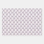 コーンフラワー格子包み紙 ラッピングペーパーシート (正面2)