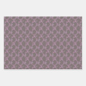 コーンフラワー格子包み紙 ラッピングペーパーシート (正面)