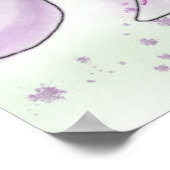 コーンフラワー水彩ポスター ポスター (角)