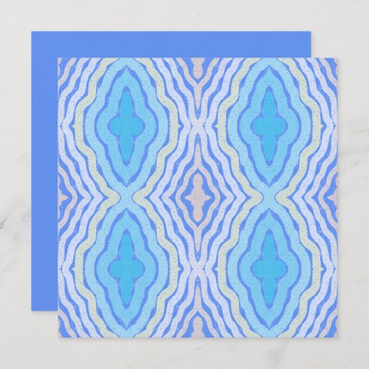 コーンフラワー無料カラーシャビーシックデザイン カード (正面/裏面)