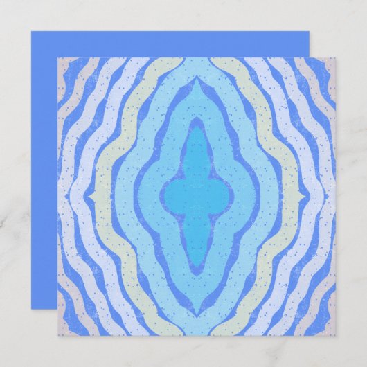 コーンフラワー無料カラーシャビーシックデザイン カード (正面/裏面)