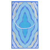 コーンフラワー無料カラーシャビーシックデザイン スモールペーパーバッグ (裏面)