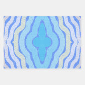 コーンフラワー無料カラーシャビーシックデザイン ラッピングペーパーシート (正面2)