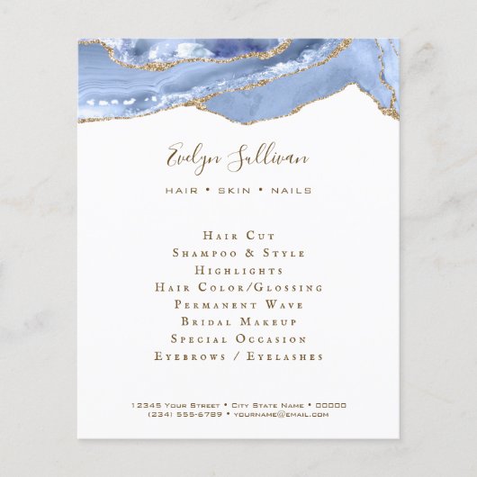 コーンフラワー青瑪瑙フライヤー チラシ (正面)