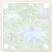 コーンフラワー ガラスコースター (裏面)