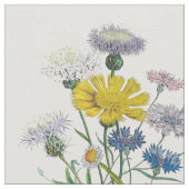 コーンフラワー ファブリック (クローズアップ)