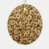 コーンフレークのリングや輪 セラミックオーナメント (左)