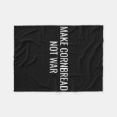 コーンブレッドを戦争反対でない平和ベーキング フリースブランケット (正面(横))