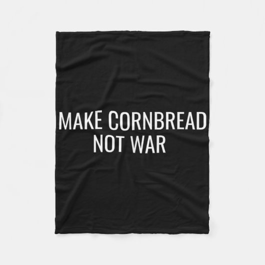 コーンブレッドを戦争反対でない平和ベーキング フリースブランケット (正面)