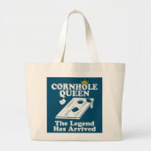 コーンホーおもしろいルのクイーンレジェンド豆バッグ到着 ラージトートバッグ (正面)