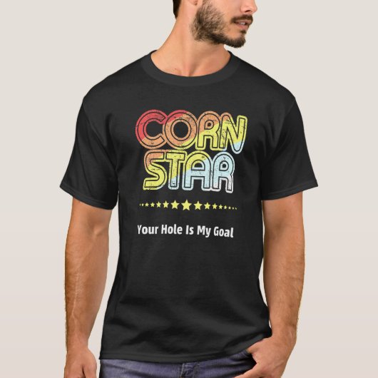コーンホーおもしろいルチームコーンスターユアホールイマイゴール Tシャツ (正面)