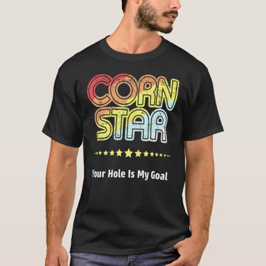コーンホーおもしろいルチームコーンスターユアホールイマイゴール Tシャツ (正面)