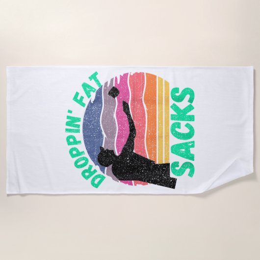 コーンホーおもしろいルチームコーンホールアクセサリ ビーチタオル (正面)