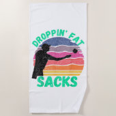 コーンホーおもしろいルチームコーンホールアクセサリ ビーチタオル (正面)