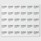 コーンホーおもしろいル定義コーンホールゲームスポーツギフト ラッピングペーパー (フラット)