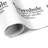 コーンホーおもしろいル定義コーンホールゲームスポーツギフト ラッピングペーパー (ロールコーナー)