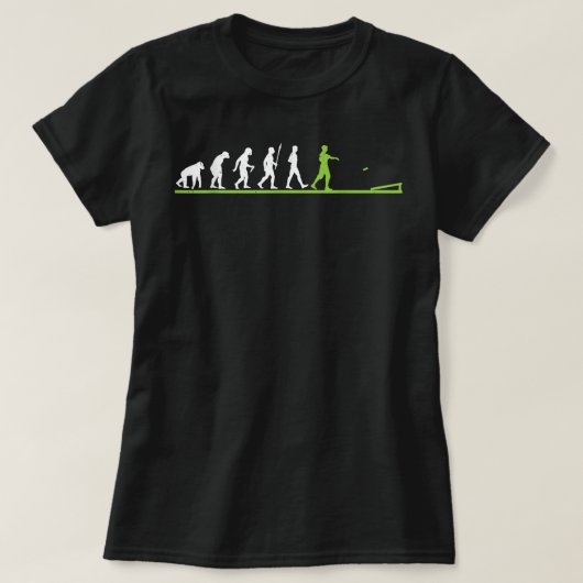 コーンホールおもしろい進化コーンホールギフト Tシャツ (デザイン正面)