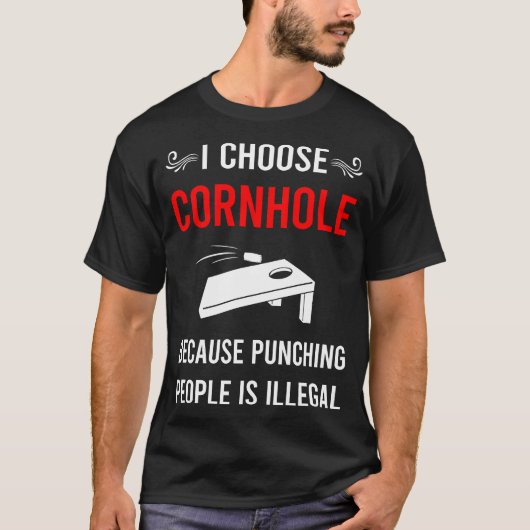 コーンホールでパンチ Tシャツ (正面)