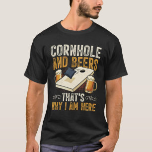 コーンホールとビールがあればここにいる理由になる ボードゲーム  Tシャツ