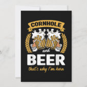 コーンホールとビールだからこそ私はここにいるコーンホールプラ 招待状 (裏面)