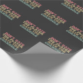 コーンホールを憎む選手を憎まないおもしろい ラッピングペーパー (角)