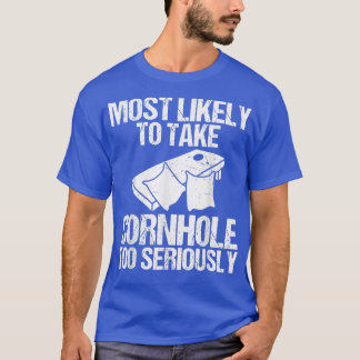 コーンホールを真剣に受け止めすぎるかもしれない Tシャツ