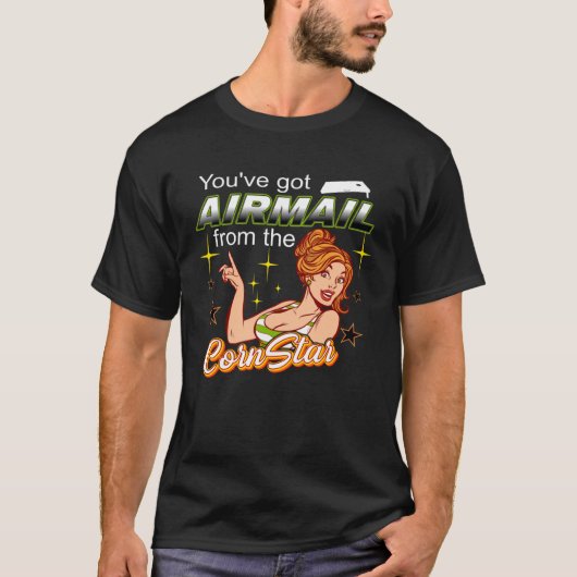 コーンホールエアメールトスのようなボスコーンスター Tシャツ (正面)