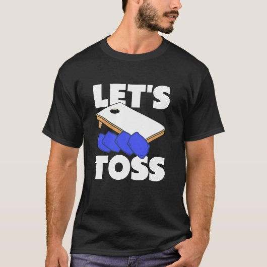 コーンホールゲーム大好き!投げて楽しもう Tシャツ (正面)