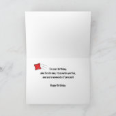 コーンホールゲーム誕生日エイムトススコア カード (内部)