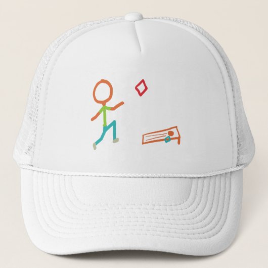 コーンホールスティックマン キャップ (正面)