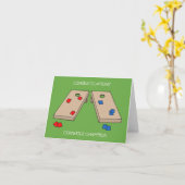 コーンホールチャンピオンおめでとう カード (黄色い花)