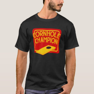 コーンホールチャンピオンコーンホールチーム豆バッグコーンホール Tシャツ
