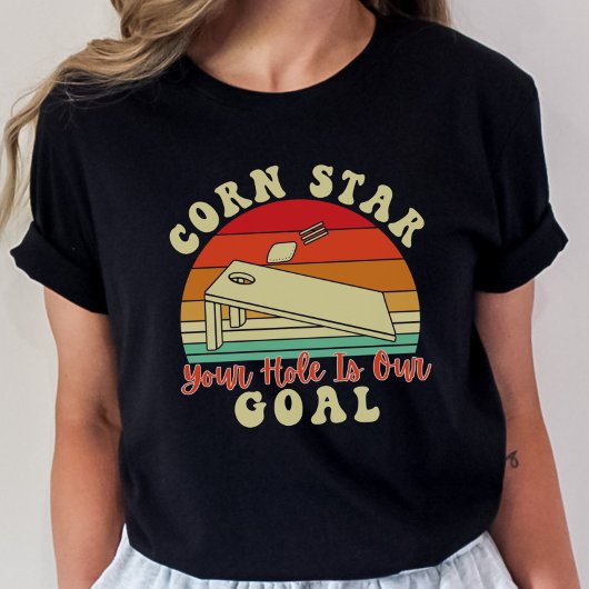 コーンホールチームパーソナライズされたシャツ Tシャツ