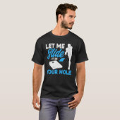 コーンホールチーム 私のボールをあなたの穴に入れて Tシャツ (正面フル)