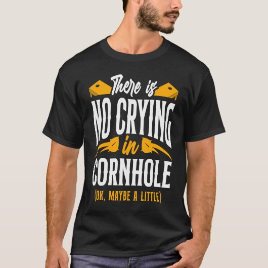 コーンホールチームBeanバッグ選手Champ存在しないCr Tシャツ (正面)