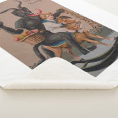 コーンホールトロフィーTシャツヴィンテージクリスマスギフト シェルパブランケット (3/4)