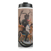 コーンホールトロフィーTシャツヴィンテージクリスマスギフト タンブラー (正面)