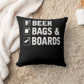 コーンホールバッグとビール飲みコーンプレーヤー クッション (ブランケット)